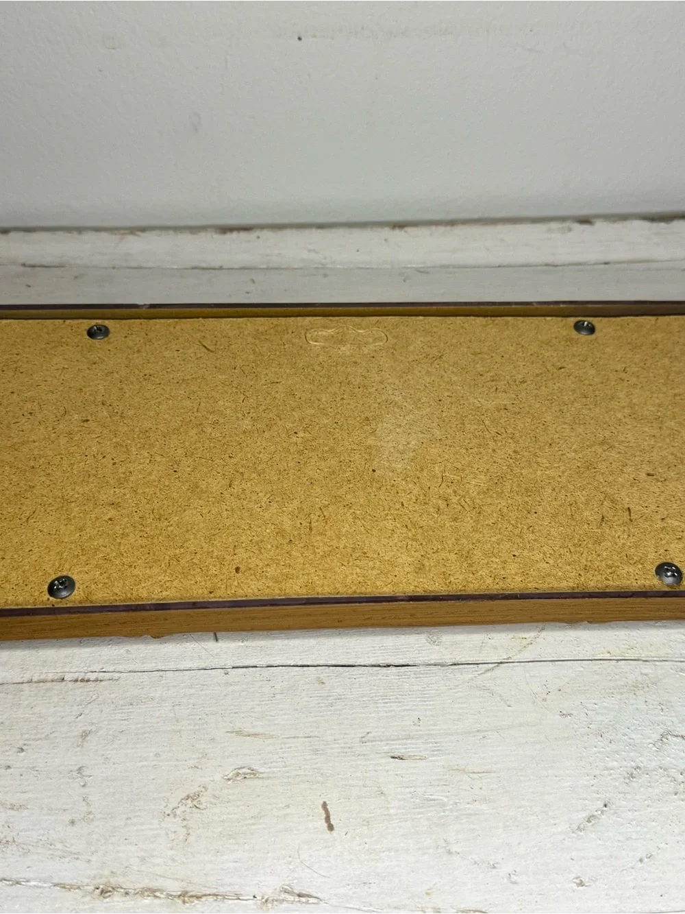 1970s Homco Faux Bamboo Wood, Brown Rectangular Mirror, Made in USA, Wall Hangin